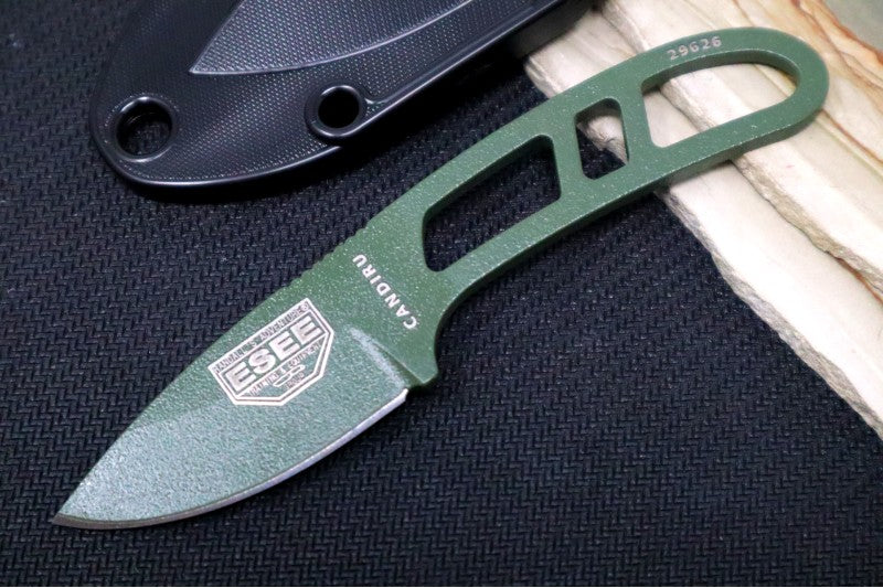 Esee Knives Candiru - OD Green Skeletonized Handle / 1095 Steel / OD Green Textured Powdered Blade CAN-OD-E - Northwest Knives