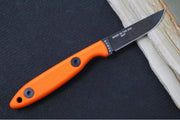 Esee Knives CR2.5 - Orange G10 Handle / 1095 Steel / Black Oxide Stonewash Finish / Leather Sheath ESEE-CR2.5-OR - Northwest Knives