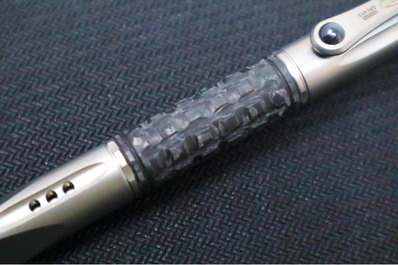 Microtech Kyroh Pen - Bead Blasted Titanium w/ Tritium Insert 403-TI-BBTRI