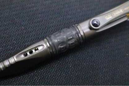 Microtech Kyroh Mini Pen - Shot Peened Titanium w/ Tritium Insert 403M-TI-SPTRI