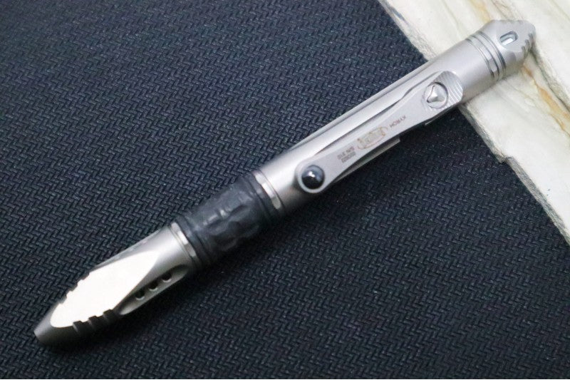 Microtech Kyroh Mini Pen - Bead Blasted Titanium w/ Tritium Insert 403M-TI-BBTRI
