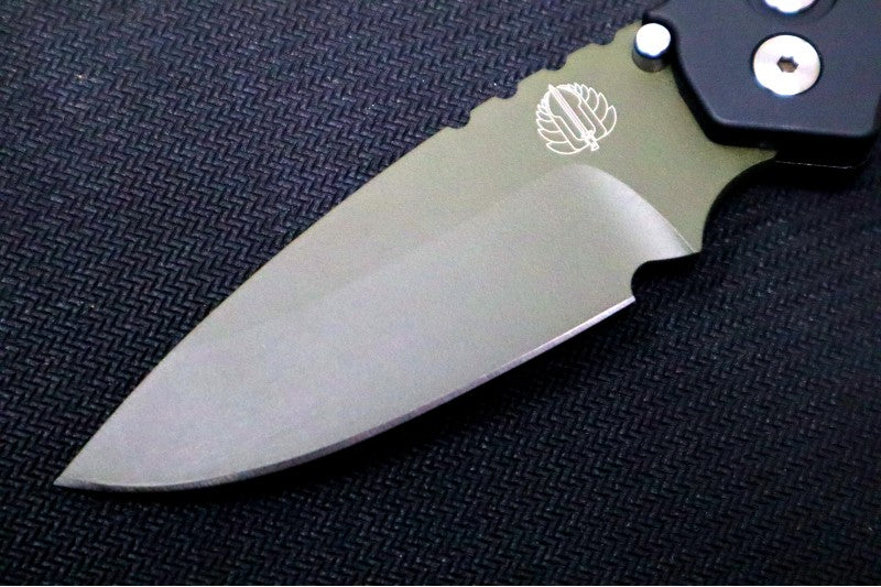 Pro Tech Strider SnG NWK Exclusive - OD Green Cerakoted Blade / 154CM / Black Aluminum Handle / Black DLC Titanium Clip - Northwest Knives