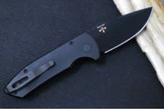 Pro Tech SBR Auto - Black Textured (Knurled) Aluminum Handle / Black Blade LG407 - Northwest Knives