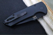 Pro Tech SBR Auto - Black Textured (Knurled) Aluminum Handle / Black Blade LG407 - Northwest Knives