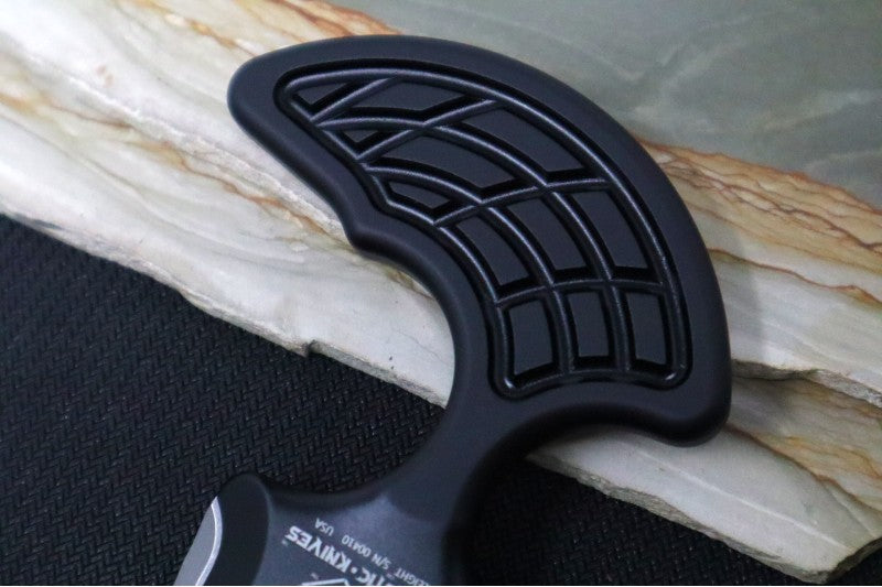 Heretic Knives Sleight Fixed Blade - Dagger Blade / CPM-20CV Steel / Stonewash Finish H050-2A