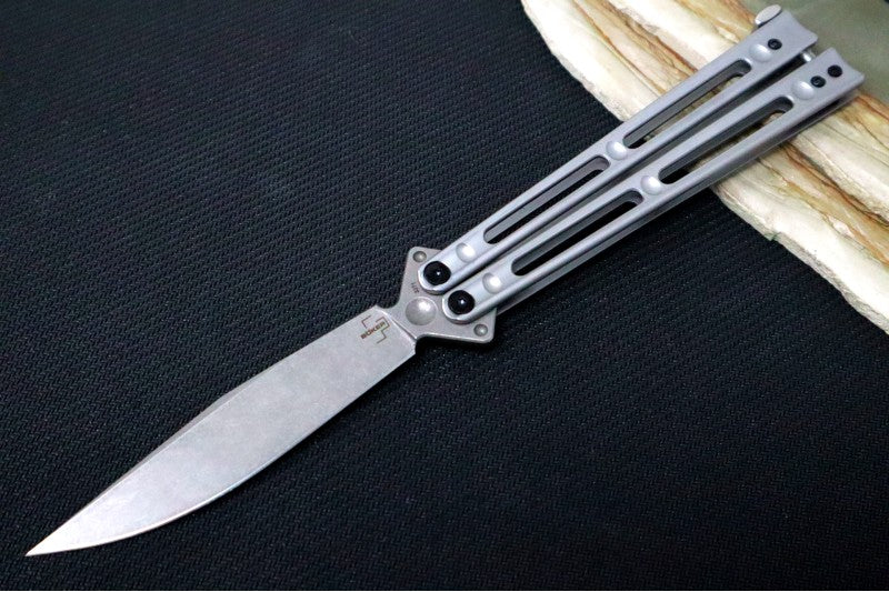 Boker Plus Papillon Balisong - D2 Steel / Clip Point Blade / Stainless Steel Handle 06EX111