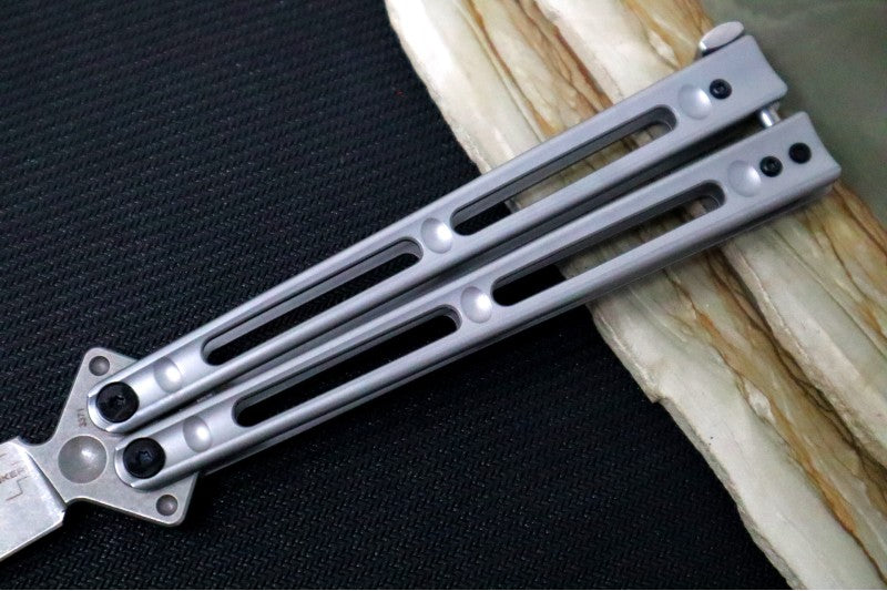 Boker Plus Papillon Balisong - D2 Steel / Clip Point Blade / Stainless Steel Handle 06EX111