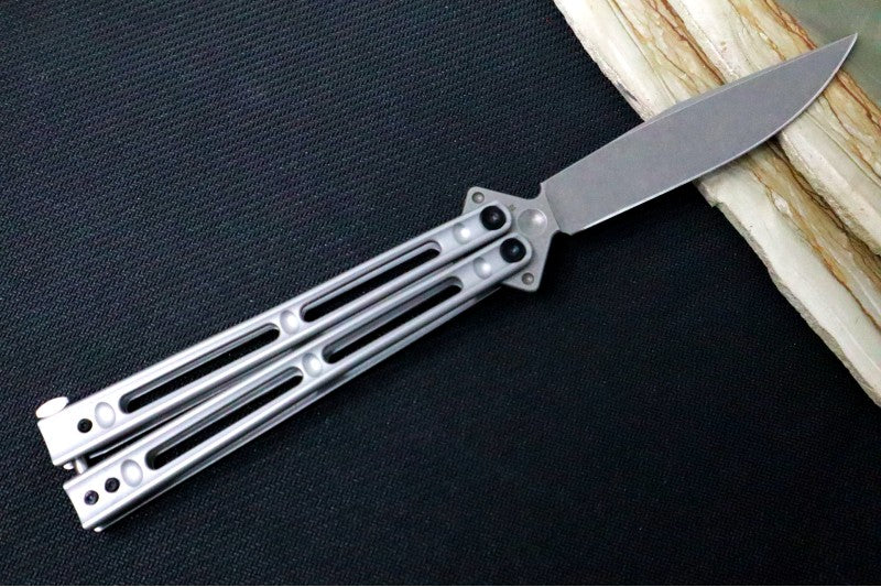 Boker Plus Papillon Balisong - D2 Steel / Clip Point Blade / Stainless Steel Handle 06EX111