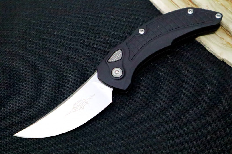 Microtech Brachial Auto - Stonewash Blade / Black Anodized Aluminum Handle 268A-10