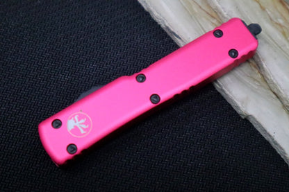 Microtech UTX-70 OTF - Pink Handle / Single Edge / Black Blade 148-1PK