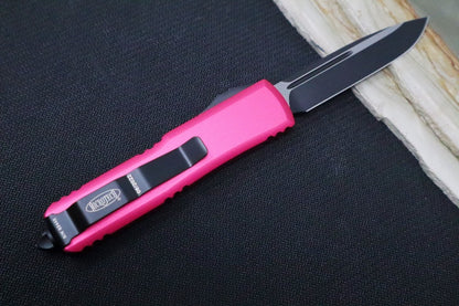 Microtech UTX-85 OTF - Single Edge / Black Blade / Pink Body - 231-1PK