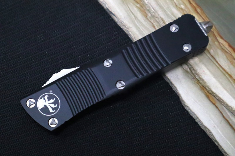 Microtech Troodon OTF - Double Edge / Satin Blade / Black Handle - 138-4