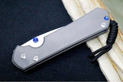 Chris Reeve Knives Large Sebenza 31 Left Handed - Drop Point Blade / CPM-Magnacut Steel / Plain Titanium Handle L31-1001 - Northwest Knives