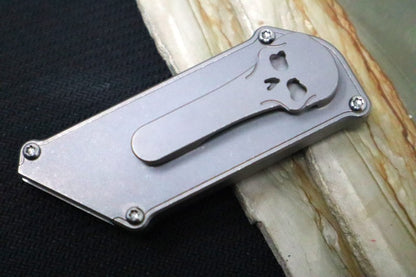 Chaves Knives C.H.U.B. - Titanium Handle / Natural Stonewash Finish / Standard Utility Blade