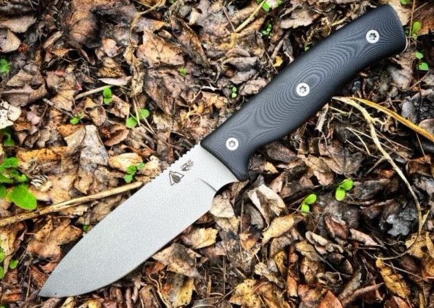 SURVIVE! GSO Bushcraft 5.1 - Black G-10 Handle / 3V Blade / Titanium C –  Northwest Knives