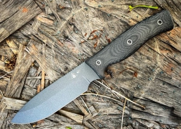 SURVIVE! GSO Bushcraft 5.1 - Black Canvas Micarta Handle / 3V Blade / –  Northwest Knives