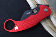 Lionsteel L.E. One - Karambit Blade / CPM-Magnacut Steel / Chemical Black Finish / Red Anodized Aluminum Handle LE1-A-RB - Northwest Knives