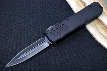 Guardian Tactical Recon 035 - Black Aluminum Handle / Dark Stonewashed Dagger Blade