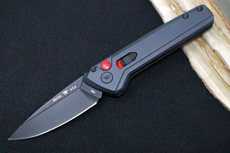 Buck 838 Deploy Auto - Drop Point Blade / 154CM Steel / Sniper Gray Cerakoted Handle 13444