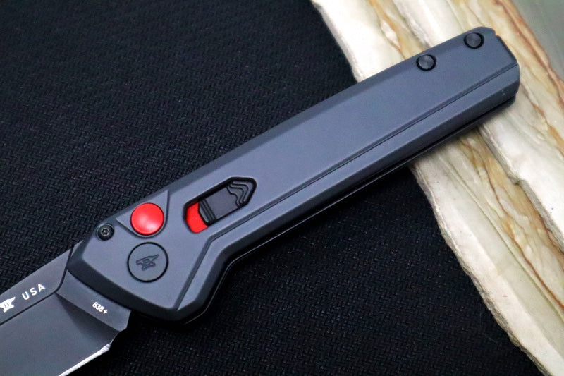 Buck 838 Deploy Auto - Drop Point Blade / 154CM Steel / Sniper Gray Cerakoted Handle 13444