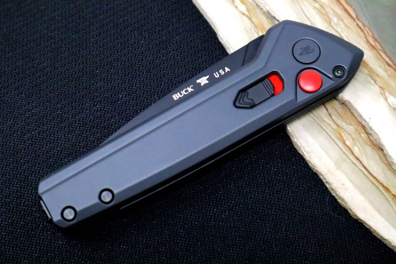 Buck 838 Deploy Auto - Drop Point Blade / 154CM Steel / Sniper Gray Cerakoted Handle 13444