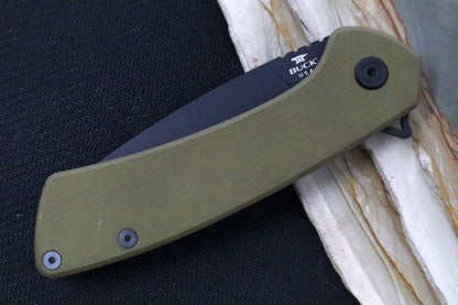 Buck 040 Onset Flipper - Drop Point Blade / CPM-S45VN Steel / OD Green G-10 Handle 13425