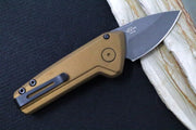 Buck 839 Mini Deploy Auto - Drop Point Blade / 154CM Steel / Burnt Bronzed Cerakoted Handle 13445 - Northwest Knives