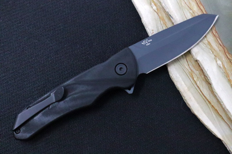 Buck 843 Sprint Ops Flipper - Reverse Tanto Blade / CPM-S30V Steel / Black Canvas Micarta Handle 13438 - Northwest Knives