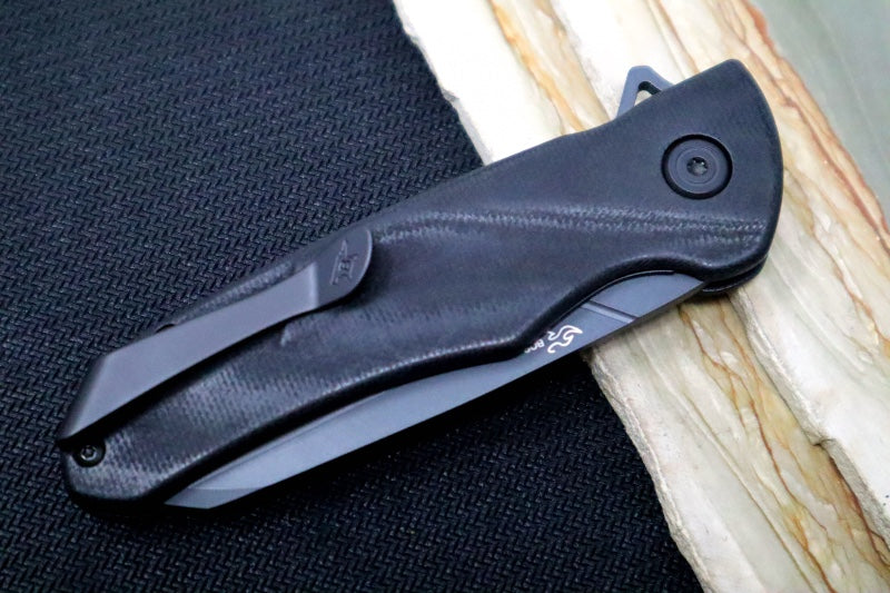 Buck 843 Sprint Ops Flipper - Reverse Tanto Blade / CPM-S30V Steel / Black Canvas Micarta Handle 13438 - Northwest Knives