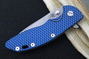 Rick Hinderer Knives XM-18 - 3.5" Spanto Blade / Working Finish / Blue/Black G-10 Handle - Northwest Knives