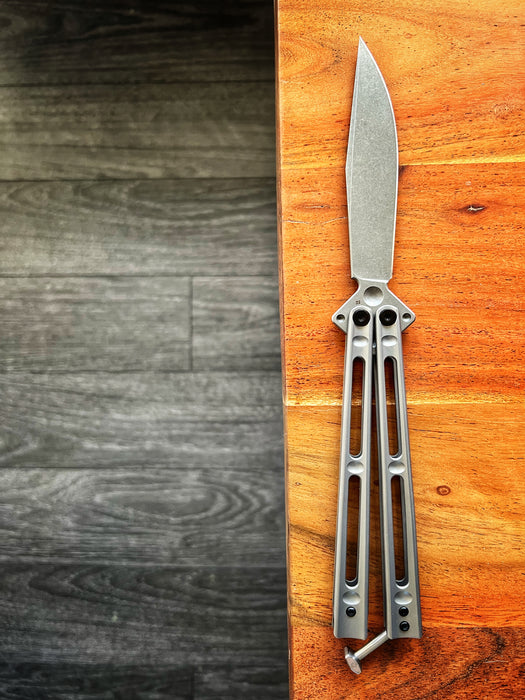 Boker Plus Papillon Balisong - D2 Steel / Clip Point Blade / Stainless Steel Handle 06EX111