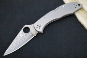 Spyderco Delica - Plain Titanium Handle/ 31 Layered VG-10 Blade - C11TIPD - Northwest Knives