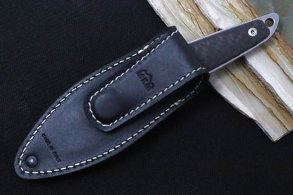 Maniago Knife Makers Makro 2 Fixed Blade - Sheepsfoot Blade / M390 Steel / Carbon Fiber Handle