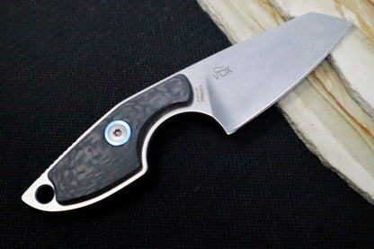 Maniago Knife Makers Mikro 2 Fixed Blade - M390 Steel / Carbon Fiber Handle