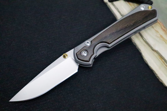 Chris Reeve Knives Small Sebenza 31 - Drop Point Blade in CPM-S45VN / Bog Oak Inlay (A3)