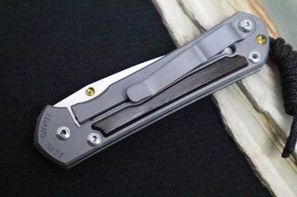 Chris Reeve Knives Small Sebenza 31 - Drop Point Blade in CPM-S45VN / Bog Oak Inlay (A3)