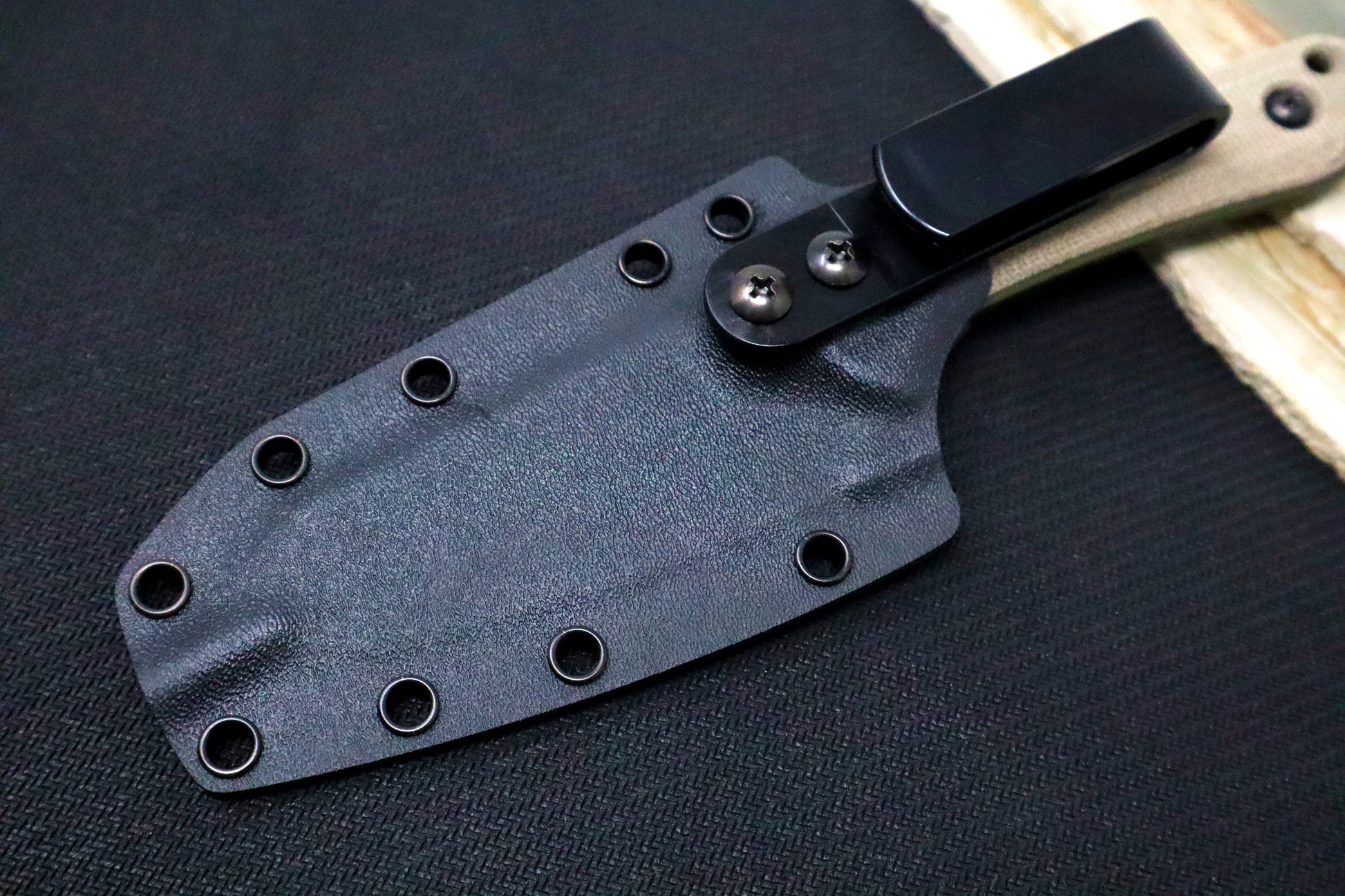 Black Kydex Sheath For Overland Knife | Northwest Knives