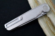 Tactile Turn Rockwall Thumbstud - Textured Titanium Handle / Magnacut Steel / Drop Point Blade - Northwest Knives