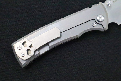 Chaves Knives Redencion - Full Titanium Handle / Stonewashed Finish / Drop Point Blade / M390 Steel
