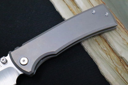 Chaves Knives Redencion - Full Titanium Handle / Stonewashed Finish / Tanto Blade / M390 Steel
