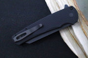 Pro Tech Malibu Flipper - 20CV Steel / Reverse Tanto in Black DLC Finsh / Textured Black Aluminum Handle 5206 - Northwest Knives