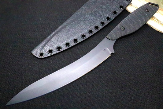 Toor Knives Cardiff Fillet - Black KG Gunkote Coated Blade / CPM-154 Steel / Shadow Black G-10 Handle / Tru-Hide Black Kydex Sheath