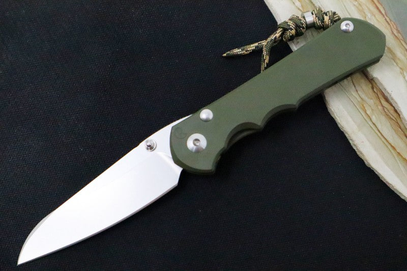Chris Reeve Knives Large Inkosi NWK Exclusive - Insingo Blade / CPM-S45VN / OD Green Cerakote Handle / Camo Lanyard with Bead LIN-1138