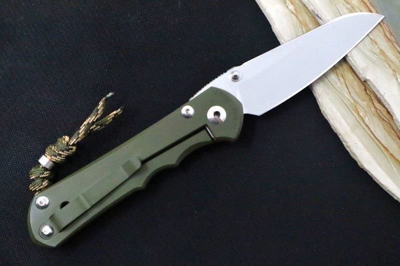 Chris Reeve Knives Large Inkosi NWK Exclusive - Insingo Blade / CPM-S45VN / OD Green Cerakote Handle / Camo Lanyard with Bead LIN-1138