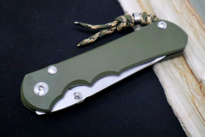 Chris Reeve Knives Large Inkosi NWK Exclusive - Insingo Blade / CPM-S45VN / OD Green Cerakote Handle / Camo Lanyard with Bead LIN-1138