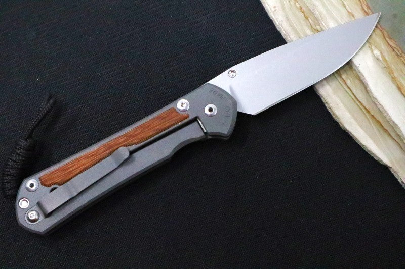 Chris Reeve Large Sebenza 31 - Magnacut Drop Point Blade / Natural Micarta Inlay L31-1212