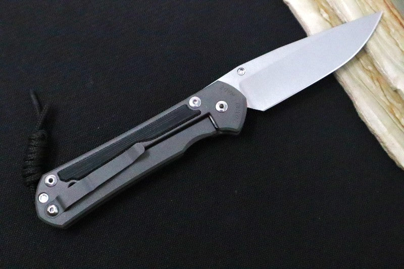 Chris Reeve Large Sebenza 31 - Magnacut Drop Point Blade / Black Micarta Inlay L31-1200