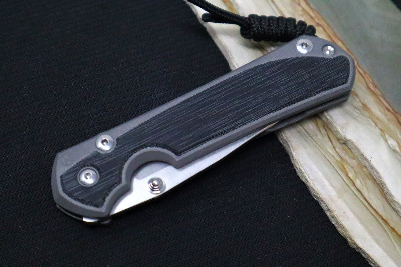 Chris Reeve Large Sebenza 31 - CPM-Magnacut Drop Point Blade / Black Micarta Inlay L31-1200