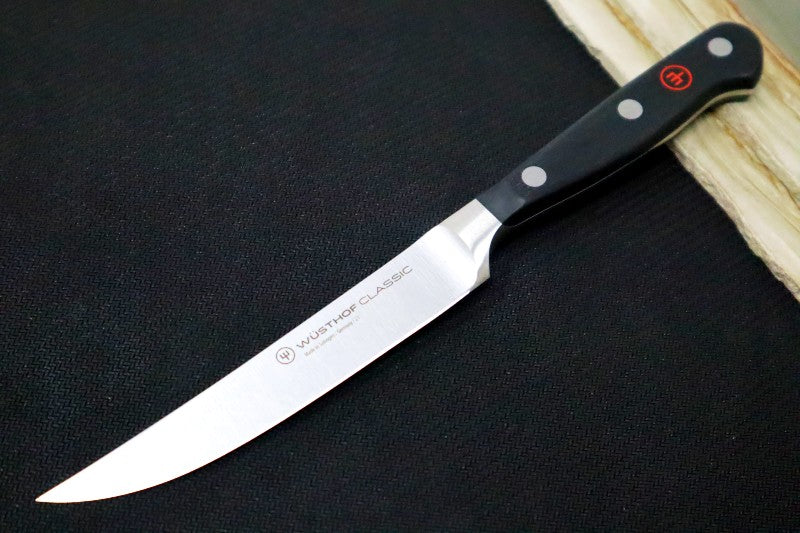Wusthof Classic - 4.5" Steak Knife - Fully forged German stainless steel (X50 CrMoV 15) - Made in Solingen, Germany
