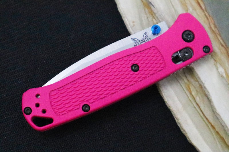 Benchmade 535 Bugout Custom - Drop Point Blade in CPM-S30V / "Sig Pink" Cerakoted Handle